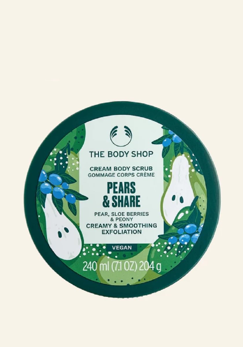 The Body Shop PEARS & SHARE Cream Body Scrub 240ml : Amazon.co.uk