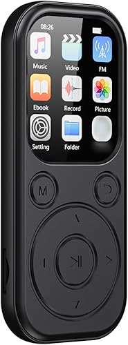 Miniatura 6 de Dpofirs Reproductor MP3 de 8 GB con BT 5.4, reproducción de 12 horas, pantalla de 2.01 pulgadas, tamaño de bolsillo, operación simple, para