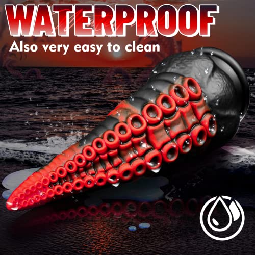 8.7In Realistic Dildo, Dragon Butt Plug Silicone G Spot Dildo Fantasy Monster Octopus Tentacle Dildo With Strong Suction Cup, Big Anal Trainer Large Alien Adult Sex Toy For Women & Gay Men Sex #TOP5