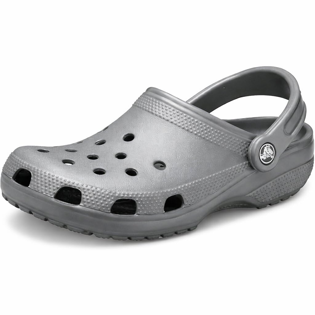 Crocs Men's Grey Classic Clog Beach Gray Sandals 10001-0Da