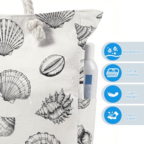 Pleneal Beach Bags for Women - Women Weekender Bag, Extra Large Beach Tote Bag Waterproof Sandproof Zipper Travel & Overnight Bags — view 6
