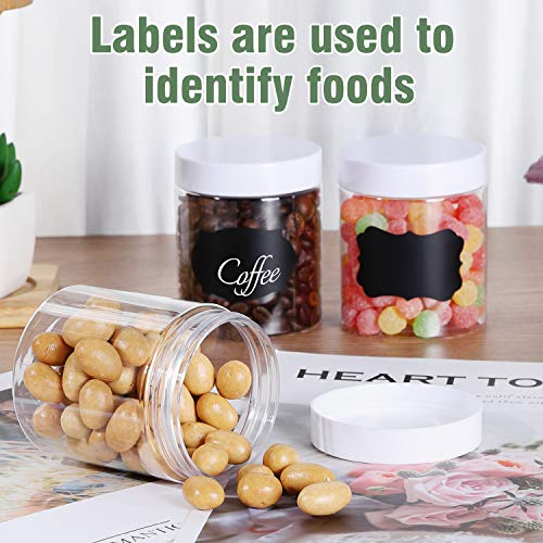 24Pack 8Oz Plastic Jar Storage Container With White Lids Airtight Clear Wide-Mouth Slime Storage Jars For Cosmetic Cream Light Clay #TOP3