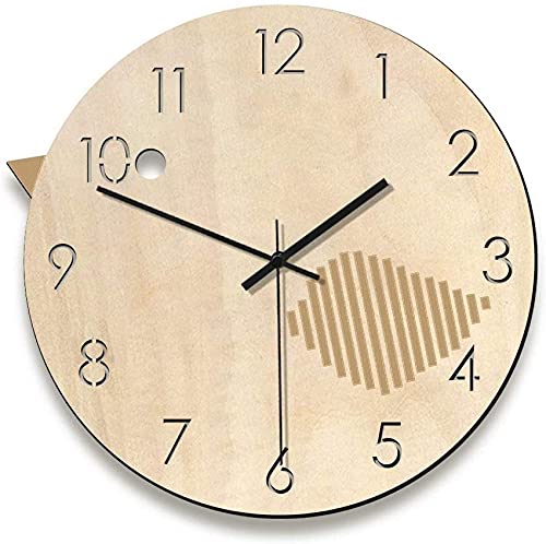 Horloge bois table suspendue oiseaux horloge murale design moderne antique