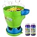 MOZOOSON Máquina de Burbujas con 2 Botellas de líquido, Mecanismo de Soplado Automático, Juguetes al Aire Libre Regalos para Jardín, 600 Burbujas por Minuto