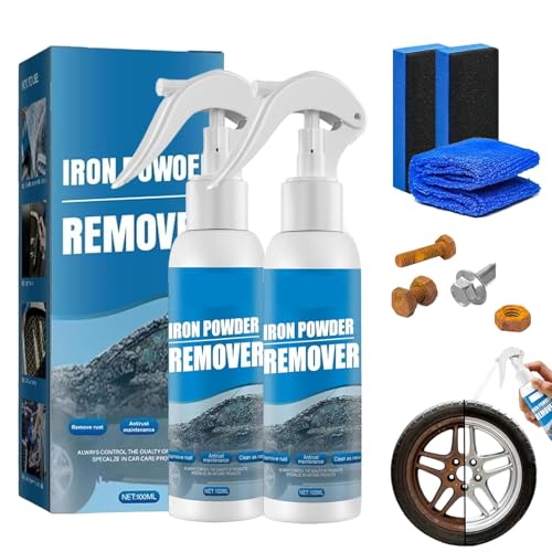 cetzork Multi-Functional Quick-Acting Rust Removal Spray Iron Power Remover Portable & Effective Car Rust Remover for Vehicles Tools Metal Chains (200ML)