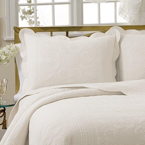 French Tile Standard Sham in White