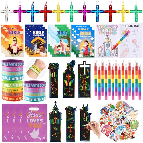 Vanblue 122 Pcs Christian Religious Party Favors Religious Gifts Sunday
