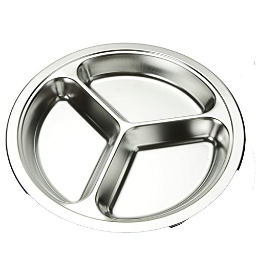 Piatto con divisori in acciaio inox Teerfu: set di...