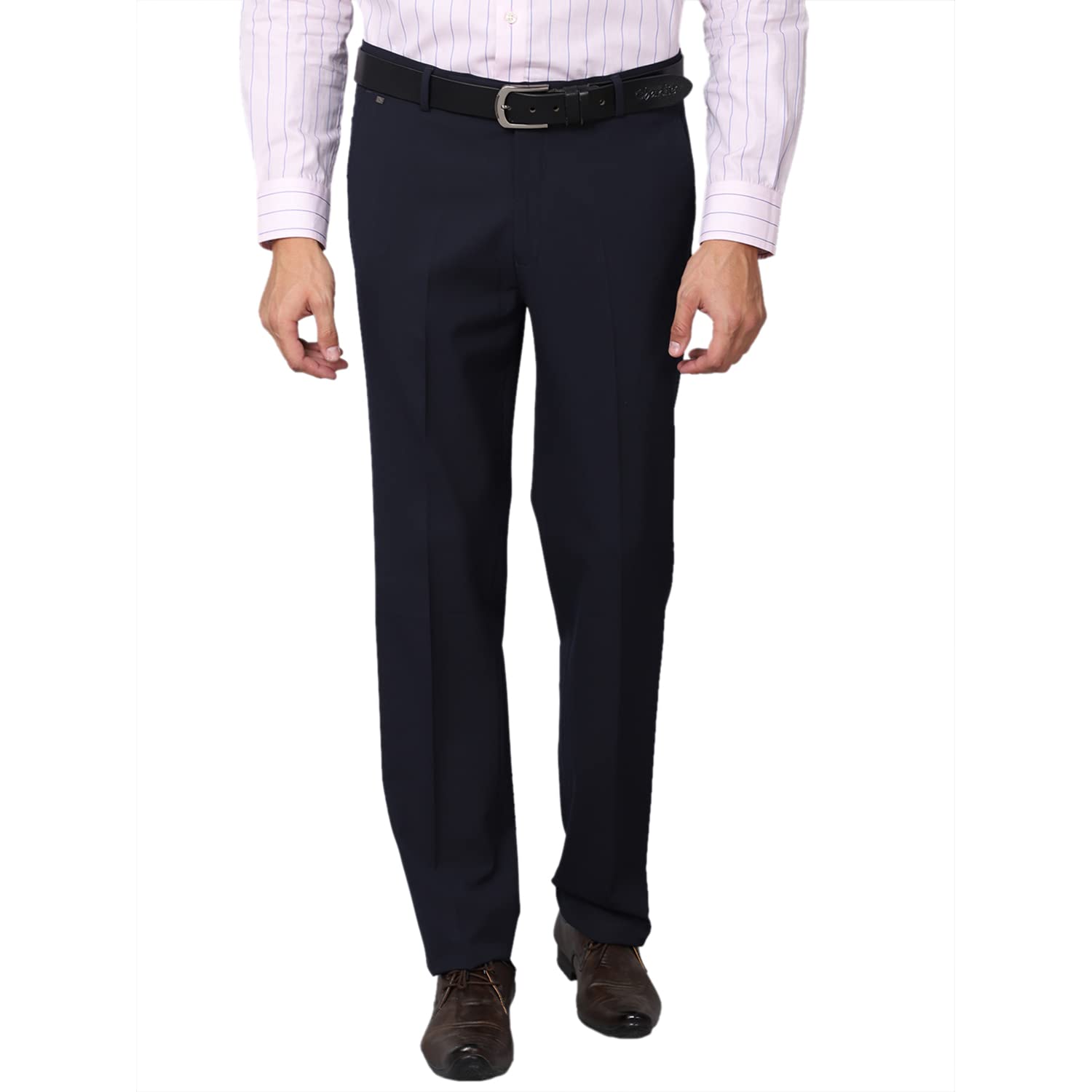 cantabil Solid Non Pleated Regular Fit Mid Rise Formal Trouser for Men | Formal Pants for Men | Formal Wear Regular Fit Trouser for Men (P_MTRF00057_Grey)-picture-30
