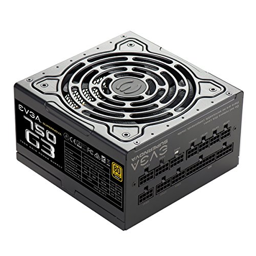 EVGA 220-G3-0750-X1 Super Nova 750 G3, 80 Plus Gold 750W, Fully Modular, Eco Mode with New HDB Fan, 10 Year Warranty, Includes Power ON Self Tester, Compact 150mm Size, Power Supply - Thumbnail 4