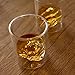 Huckberry Whiskey Peaks Iconic Mountain Bar Glasses, 11.5 oz Capacity, Lead-Free Crystal, Grand Tetons, Set of 4 Cups