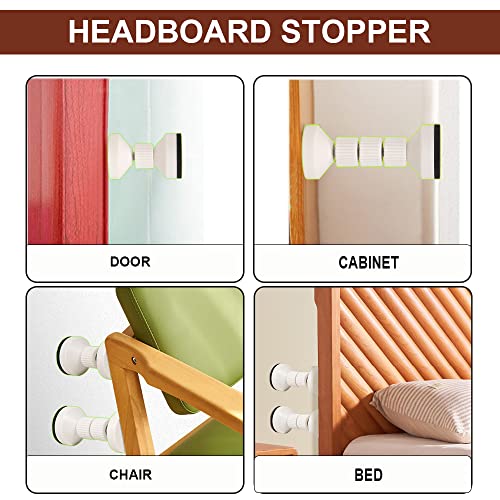 4Pcs Adjustable Threaded Bed Frame Anti-Shake Tool, Headboard Stoppers Bedside Headboards Bed Stoppers Prevent Sliding Stoppers For Bed Frame, Bed Stabilizer For Beds Cabinets Sofas (42-110Mm) #TOP4