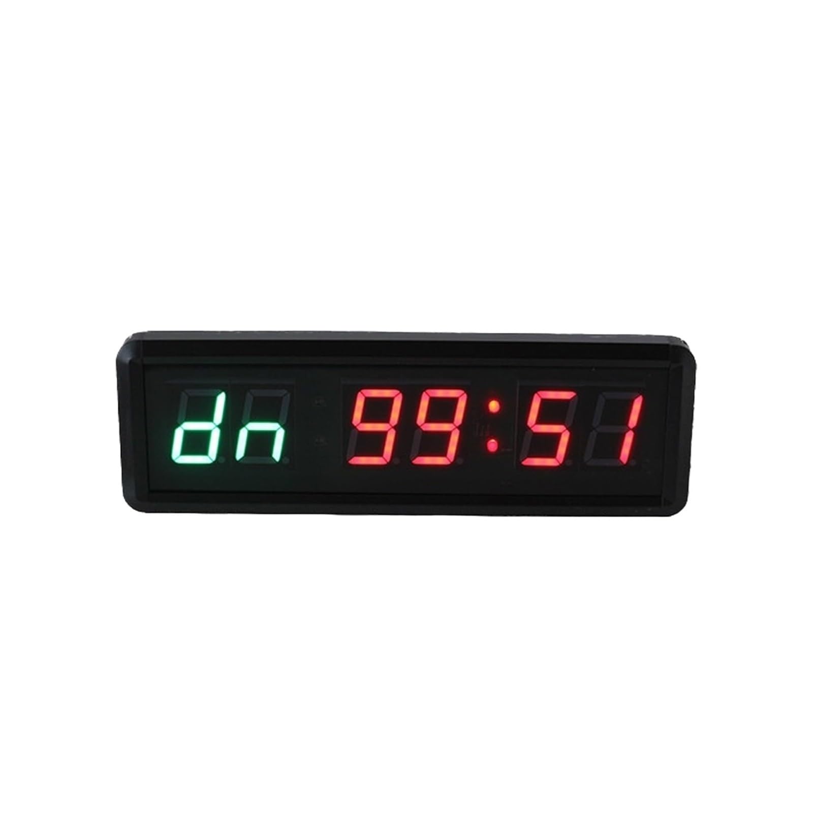 Timer Sport, Horloge De Fitness Bleu-Rouge À 6 Chiffres 1.5 Pouces, 2 Pièces, pour Usage Domestique, pour L'entraînement des Arts Martiaux Et du Yoga, Chronomètre avec Télécommande