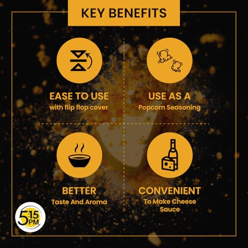 5:15PM مسحوق توابل جبنة شيدر، 100 غرام