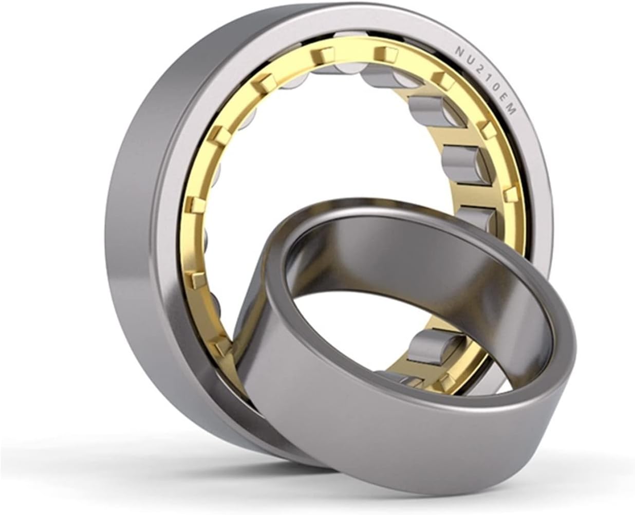 NU205EM Cylindrical Roller Bearing Single Row Brass Cage Inner Ring with No Flange 1Pcs