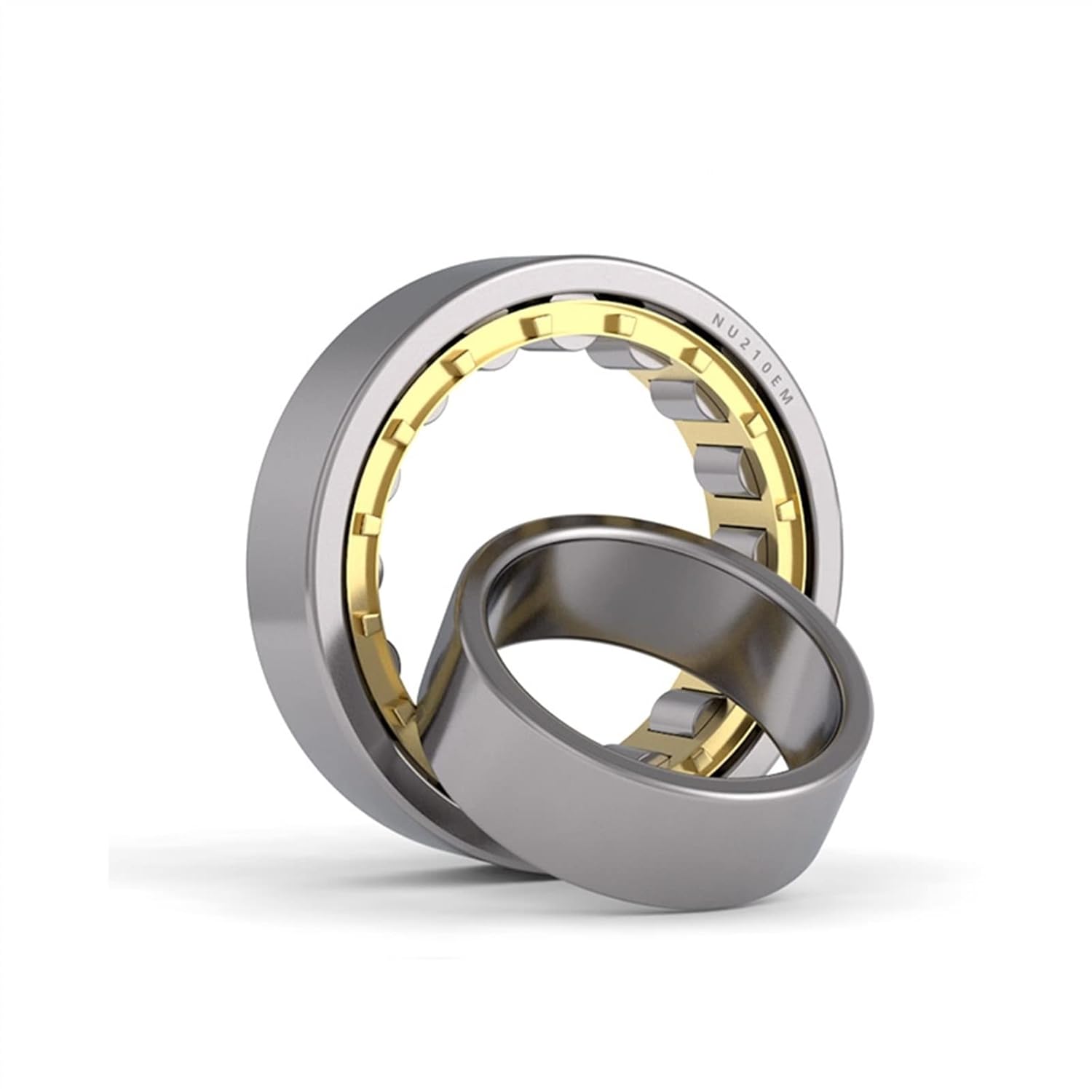 NU210EM Cylindrical Roller Bearing Single Row Brass Cage Inner Ring with No Flange 1Pcs