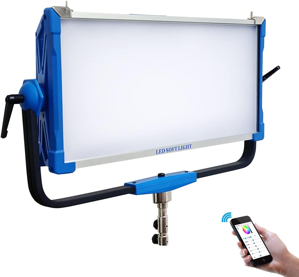 Softbox with Grid for AI-3000C Panel RGB LED Light 300W RGBW LED Panel Lamp APP Control Soft LED Lamp 12 Photography Lighting Effects Set for Studio Video Film