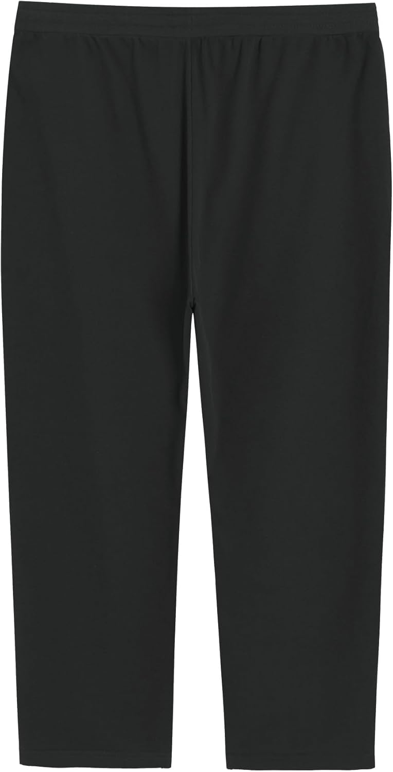 Weintee Women's Plus Size Petite Open Bottom Sweatpants with Pockets - Image 2