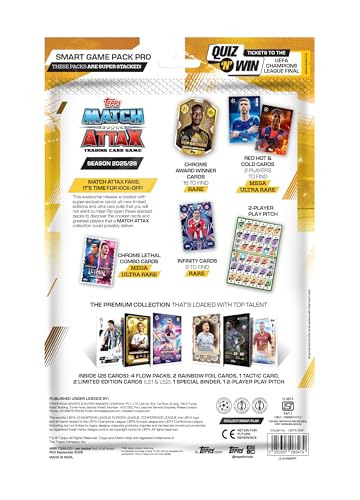 Image of Topps UEFA Champions League Match Attax 2025-26 Trading and Collectible Card Game (Smart Game Pack Pro)