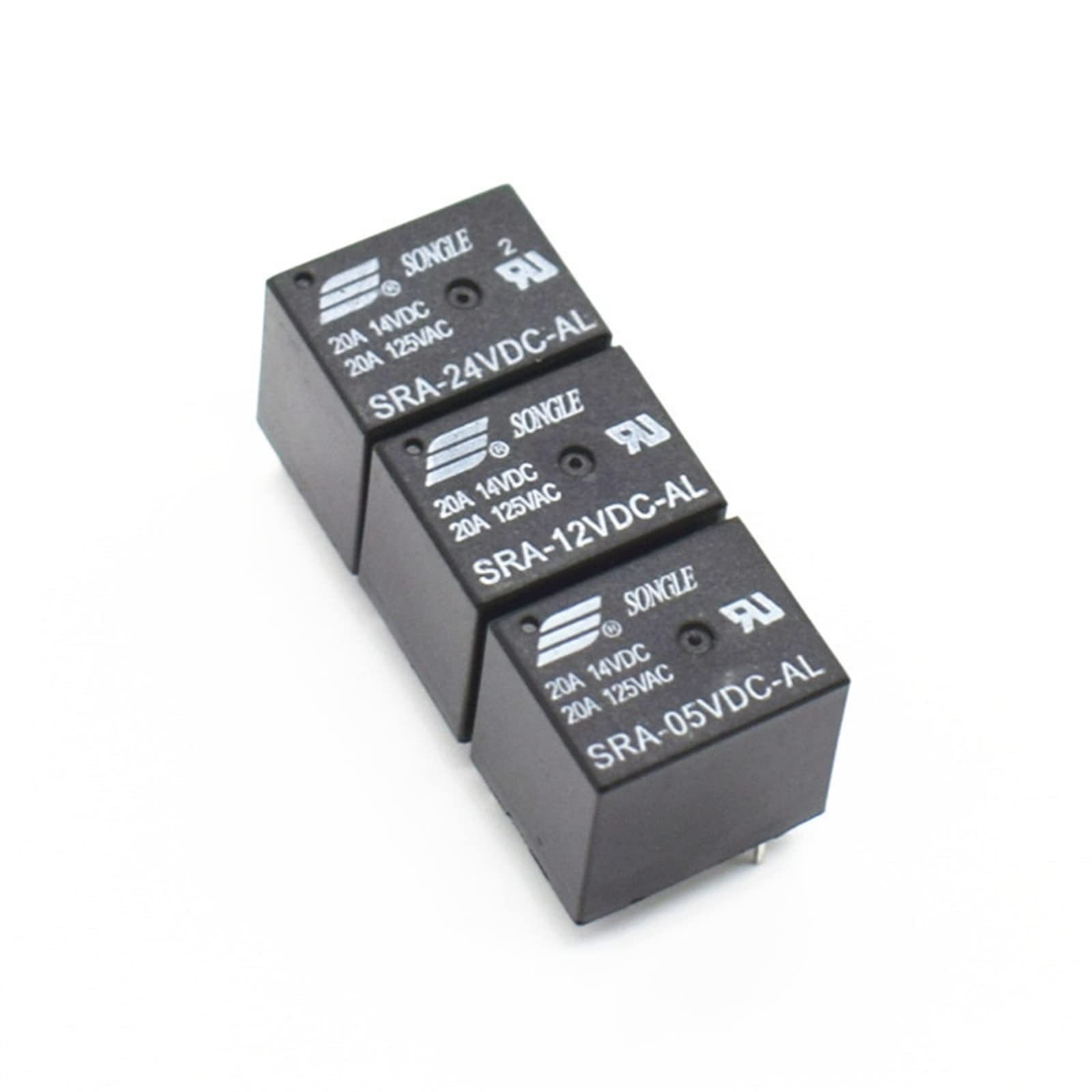 AERBNYEQP 1pcs Car Relays SRA-05VDC-AL SRA-12VDC-AL SRA-24VDC-AL 5V 12V 24V 20A T74 4PIN Relay(5V)