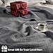 PHF 100% Cotton Waffle Weave Blanket King Size for Bed,Snag Proof Lightweight Breathable Moisture-Wicking Throw for Couch,Great for Layering in Cold Weather,Machine Washable,Home Decor Gift-Charcoal