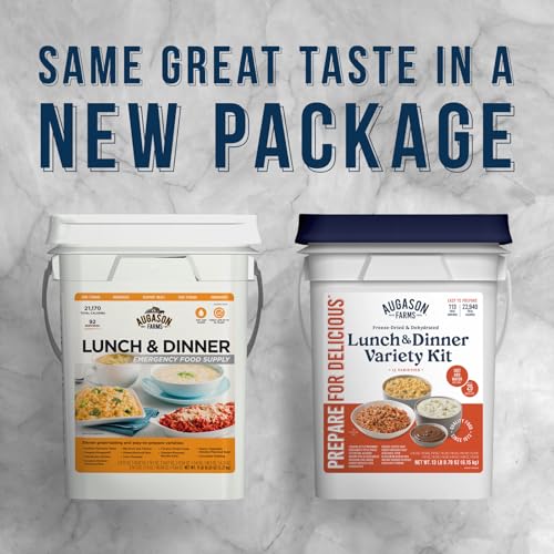 Augason Farms 4-Gallon Lunch & Dinner Variety Pail - Dehydrated Survival Food Kit - Long Shelf Life Ready to Eat Meals - Disaster Prep, Hiking & Camping Essentials - 113 Servings - Image 5