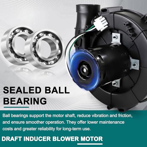 Image of A249 Draft Inducer Blower Motor Replacement for Lennox 103618-01 103618-03 702112686 702113118 702113212, LB-94724AE Furnace Flue Exhaust Vent Motor for Fasco A249 Inducer Blower Motor.