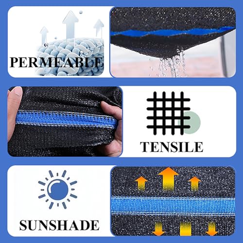 Malla sombra HDPE de alta densidad como protección visual exterior 5