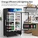Cintva ETL & DOE Certified Commercial Beverage Refrigerator, Commercial Display Fridge with Glass Door, Upright Merchandiser Refrigerator Cooler with Front LED Light for Stores, Restaurant, Office