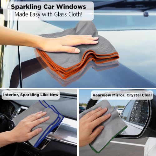 Puomue 12-Pack 320GSM Glass Cloths