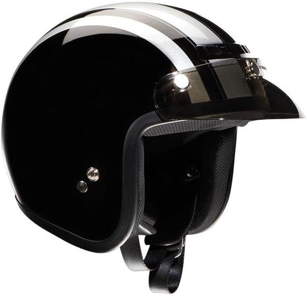 Z1R JIMMY RETRO HELMET BLACK/SILVER SM