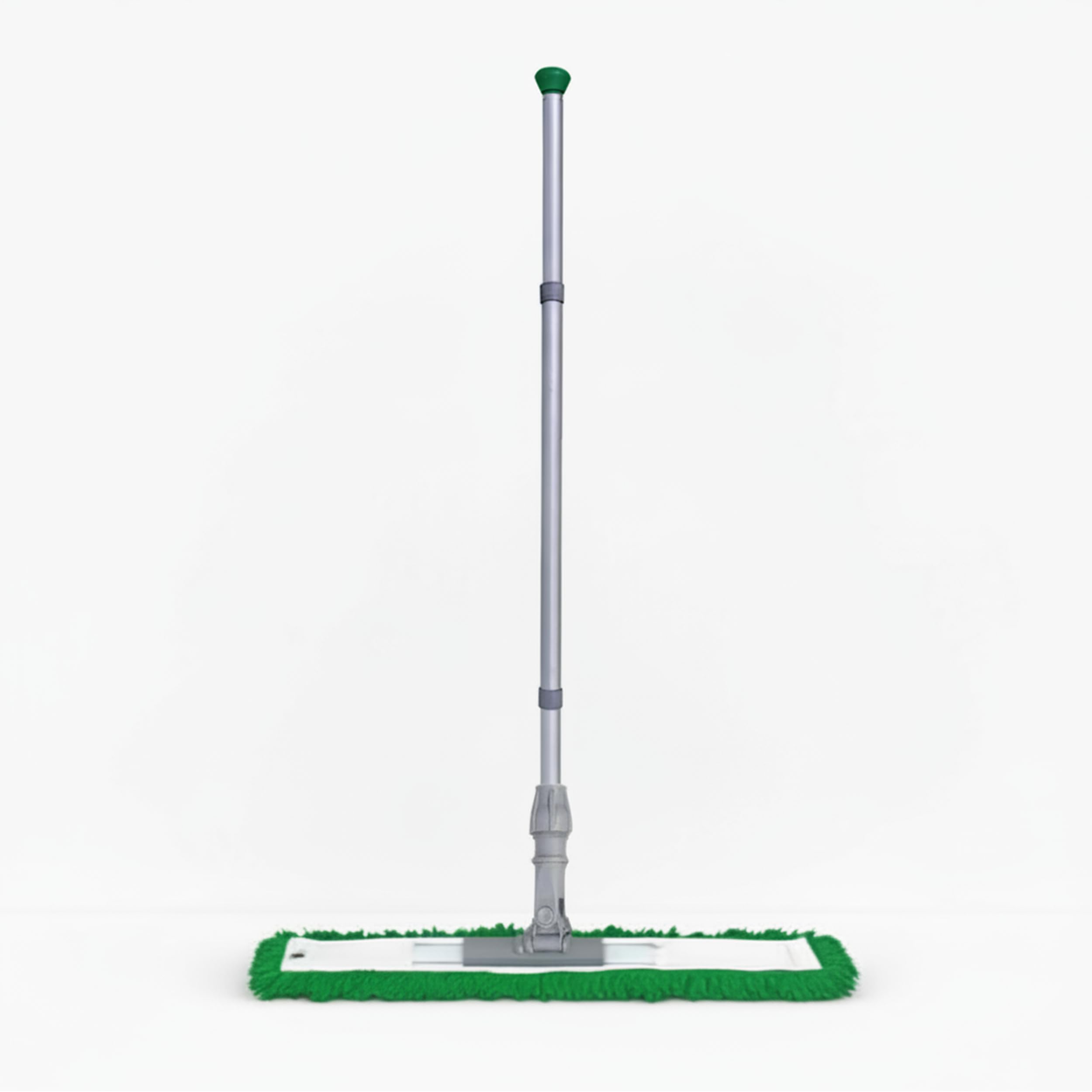 Abbey 60cm Flat Mop for Floor Cleaning - Heavy Duty Commercial Green Sweeper Mop Kit with Handle and Frame - Floor Dusters for Wooden Floors and Hard Floors