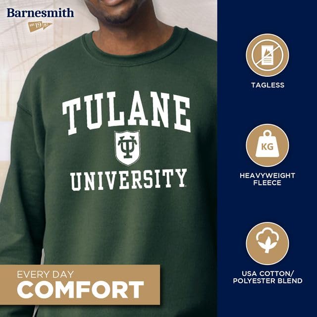 Image of Ivysport Crewneck Sweatshirt for College, Heritage Logo, Color, Adult Unisex