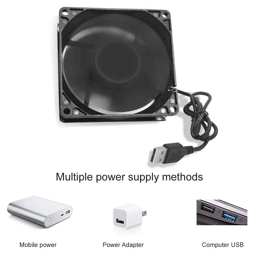 Ventola di raffreddamento per computer, 12 cm, 1200 giri/min, 5 V, USB, per PC e computer