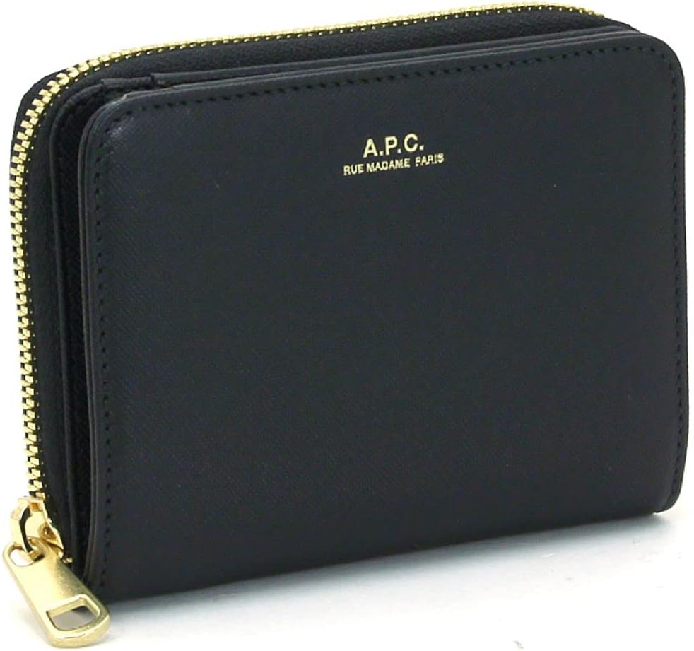 [A.P.C.] Emmanuelle compact wallet 二つ折り財布 PXBJQ-F63029 NOIR (LZZ)