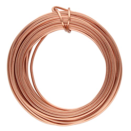 Fil carré pour loisirs créatifs en cuivre The Beadsmith de calibre 18 avec temper doux de 6.7m