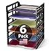 Officemate Side Load Letter Tray, Black, 6 Pack (21062)