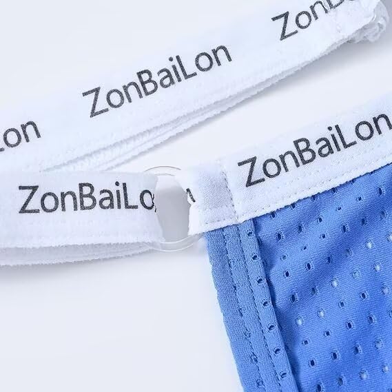 Men's Sexy Low Rise Bikini Thong Underwear For Play Micro Adjustable Waistband Loincloth3