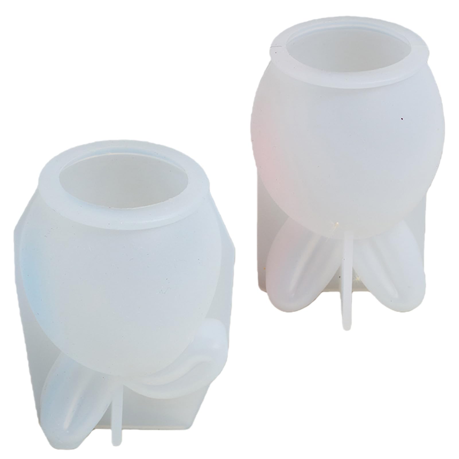 hogtnd 2 pieces Easter egg mould silicone temperature for making chocolate soap resin epoxy resin