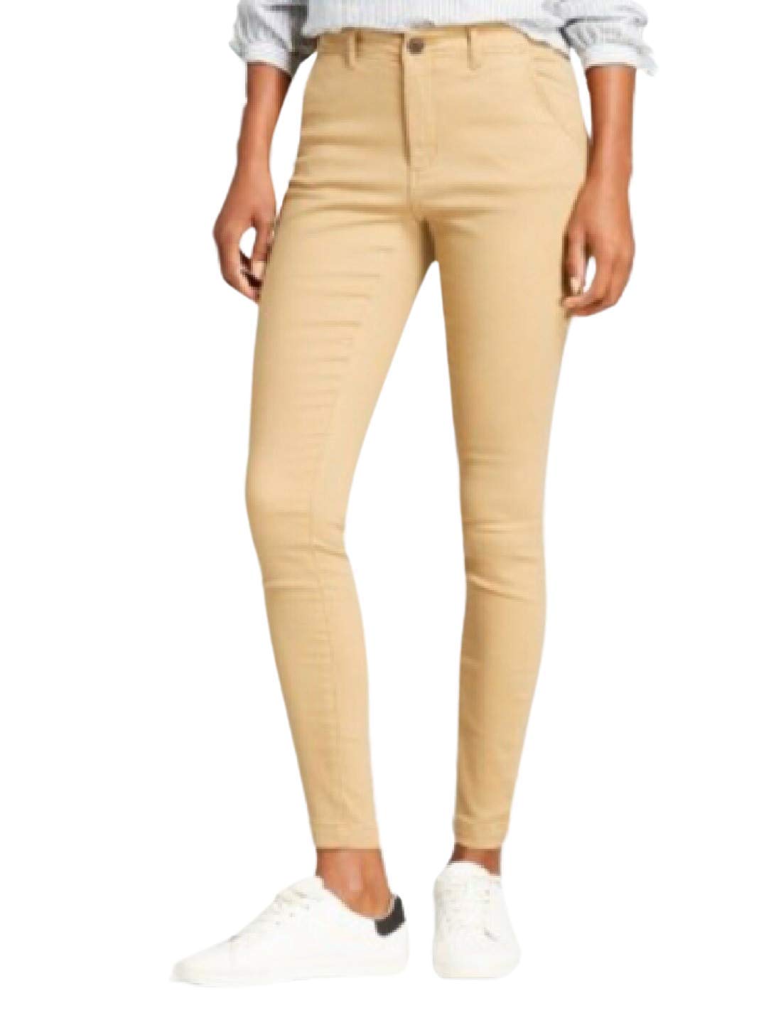 A New Day Womens Skinny Chino Pants Tan 10R