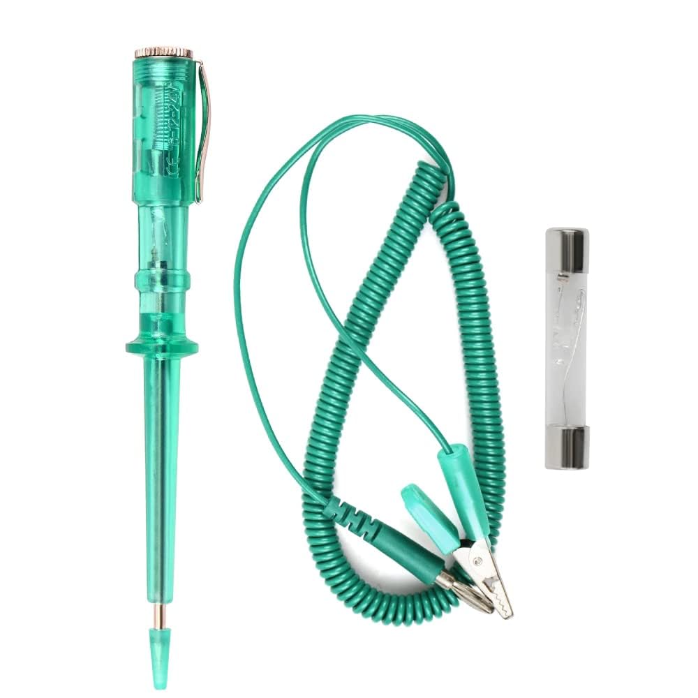 UpToDateTools DC 6V/12V/24V Car Circuit Tester Probe Light System Test Probe Lamp Auto Light Lamp Voltage Test Pen, Battery_powered 1