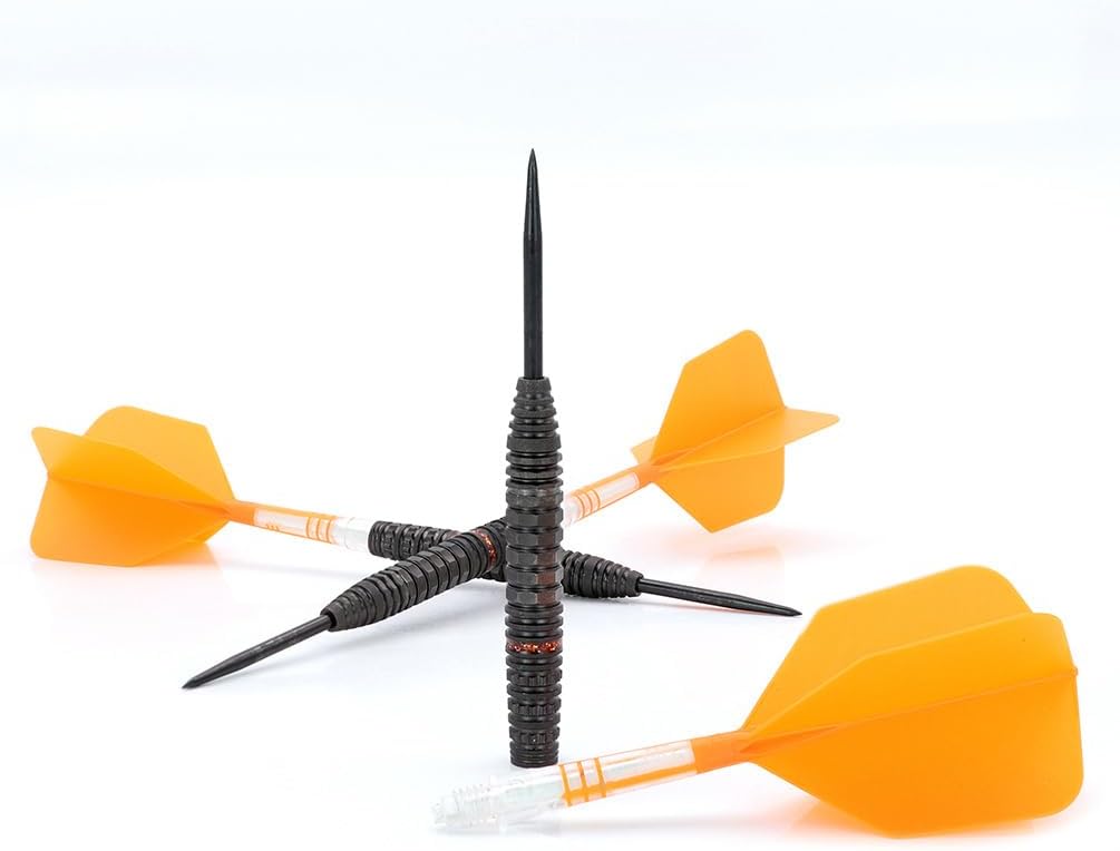 CUESOUL Engine 21/22/23g Steel Tip 90% Tungsten Dart Set with Oil Paint Finished and Unifying ROST T19 Carbon Flight