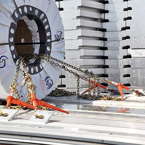 Image of VULCAN Ratchet Binder with Towing J Hook - 5,400 Pound Safe Working Load (Works with 5 /16 Inch or 3 /8 Inch Chain)
