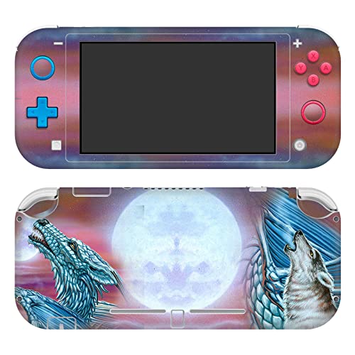 Autocollant Switch Lite Ed Beard Jr lune loup graphisme haute définition durable