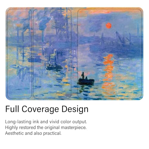 Coque iPad Pro 13 M4 Monet Étui Cuir Impression Sunrise - 2