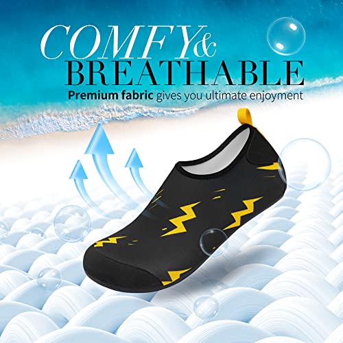 Homitem Mens Womens Water Shoes Barefoot Beach Pool Shoes Quick-Dry Aqua Yoga Socks Slip-On For Women Men Surf Swim Water Sport #TOP1