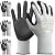 Kebada Foam Nitrile Coated Work Gloves, 3 Pairs Nylon Gloves with Grip, Ideal for Package Handling, Warehouse, Mechanic and Light Duty Construction, Small