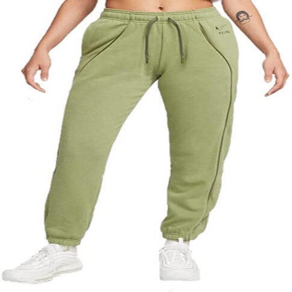 Nike Women's Green Fleece Tracksuit Trousers Alligator Joggers - Training Trousers & Tights - M - Sport