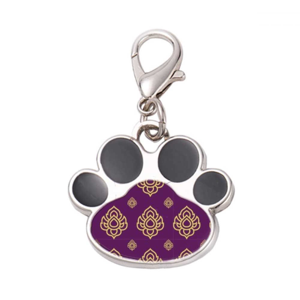 kingdom en purple art illustration Pet Tag Keychain Dog Cat ID