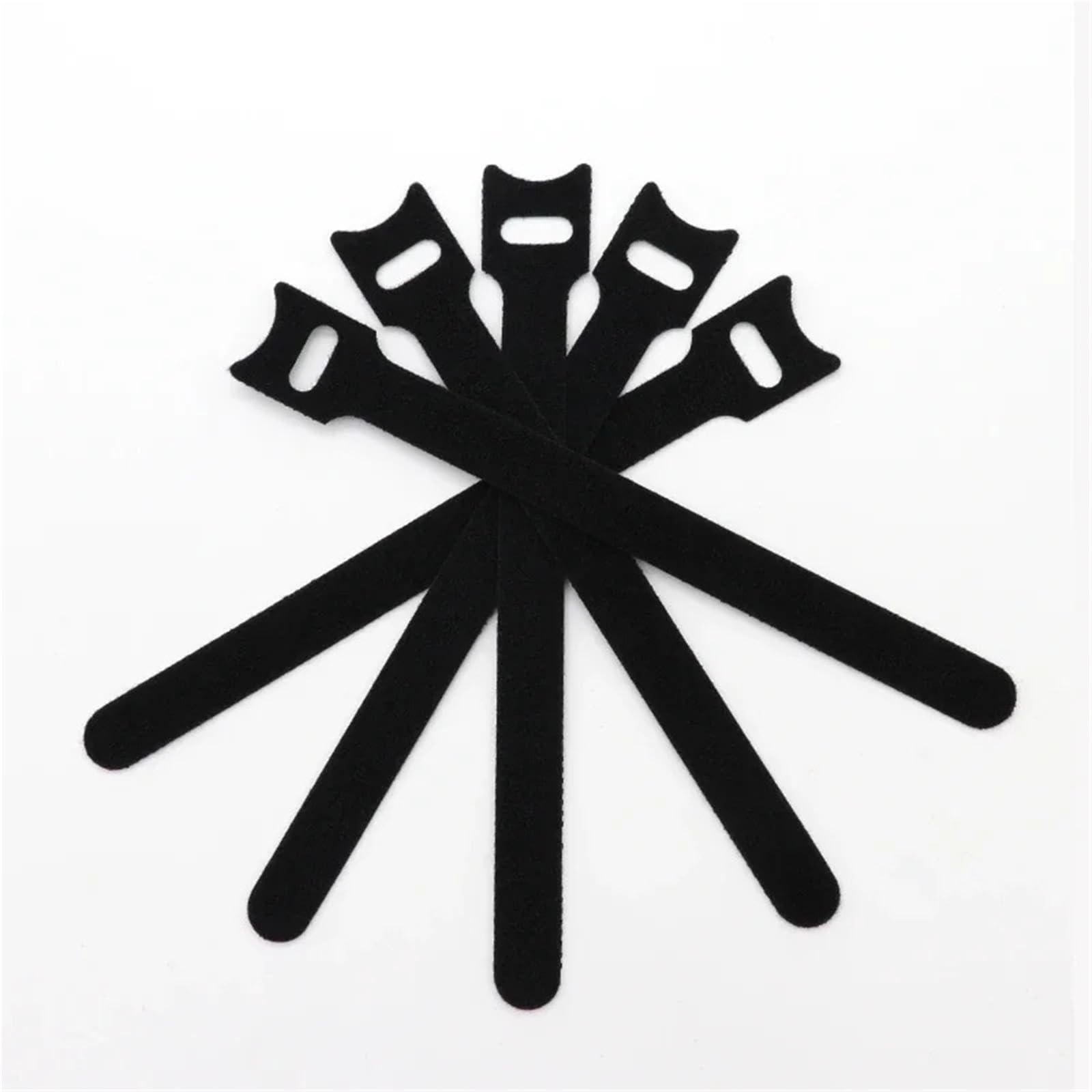 Yangshe 10 Pieces 400Pcs Releasable Cable Ties, Black Nylon Hook & Loop Straps Wire Organizer